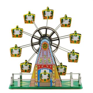 Blechspielzeug - Riesenrad aus Blech mit Musik - Spieluhr...