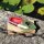 Blechspielzeug Kerzenboot rot mit Schornstein Pop Pop Blech Boot Knatterboot