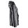 Poncho jacket black-white woven inverse Poncho baja jerga mexico style