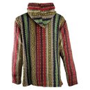 Poncho jacket colourful woven classic Poncho baja jerga mexico style