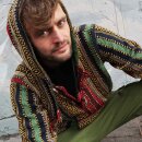 Poncho jacket colourful woven classic Poncho baja jerga mexico style