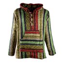 Poncho jacket colourful woven inverse Poncho baja jerga mexico style