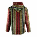 Poncho jacket colourful woven inverse Poncho baja jerga mexico style