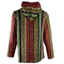 Poncho jacket colourful woven inverse Poncho baja jerga mexico style