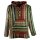 Poncho jacket colourful woven inverse Poncho baja jerga mexico style