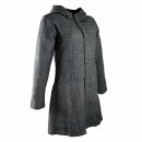 Ladies jacket with structure grey-black mottled coat...