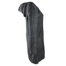 Ladies jacket with structure grey-black mottled coat jacket cotton waisted