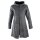 Ladies jacket with structure grey-black mottled coat jacket cotton waisted