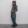 Ladies jacket with structure grey-black mottled coat jacket cotton waisted