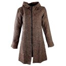 Damenjacke mit Struktur braun-schwarz meliert Mantel...