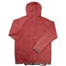 Jacke rot mit Ethno Borde Übergangsjacke Baumwolle...