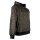 Hooded jacket black L golden ethno print streetwear zipper jacket hoodie jacket