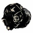 Cotton scarf pirates skulls bones stars black beige 100x100cm light neckerchief square scarf scarf