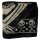 Baumwolltuch Piraten Totenköpfe Knochen Sterne schwarz beige 100x100cm leichtes Halstuch quadratisches Tuch Schal