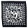 Bandana Tuch Totenkopf Spinnennetz schwarz weiß quadratisches Kopftuch Halstuch