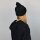 Woolen hat with bobble - black - Knit cap with pop pom
