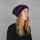 Oversized woolen hat - purple - multi-colored - Knit cap - Longsize beanie