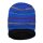 Oversized woolen hat - dark blue - multi-colored - Knit cap - Longsize beanie
