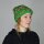 Striped woolen hat - green - red-white - Knit cap