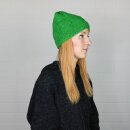 Wollmütze - grün - warme Strickmütze