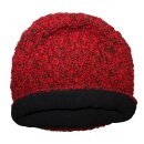 Woolen hat - red - brown - Knit cap