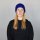 Woolen hat with pattern - blue - multicolour - Knit cap