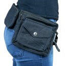 Gürteltasche - Jimi - schwarz - Bauchtasche - Hüfttasche mit mehreren Taschen
