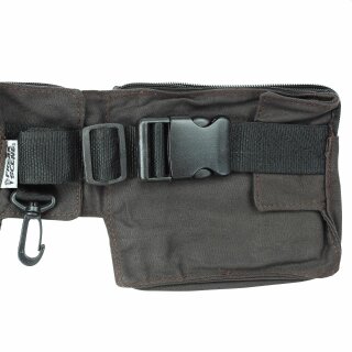 Gürteltasche - Jimi - braun - Bauchtasche - Hüfttasche mit mehreren Taschen