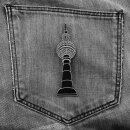 Aufnäher - Fernsehturm Berlin - 10 cm grau - Patch