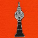 Aufnäher - Fernsehturm Berlin - 10 cm weiß - Patch