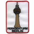 Aufnäher - Fernsehturm Berlin - 7 cm weiß - Patch
