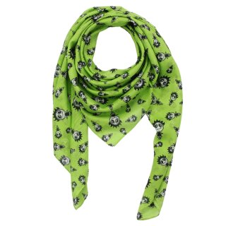 Cotton Scarf - Freak Butik logo-figure green-light - squared kerchief