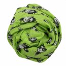 Baumwolltuch - Freak Butik Logo-Figur grün-hell - quadratisches Tuch