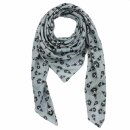 Cotton scarf - Freak Butik logo-figure grey - squared...