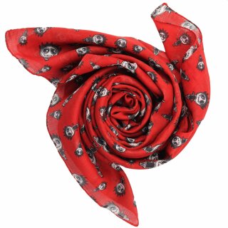 Baumwolltuch - Freak Butik Logo-Figur rot - quadratisches Tuch