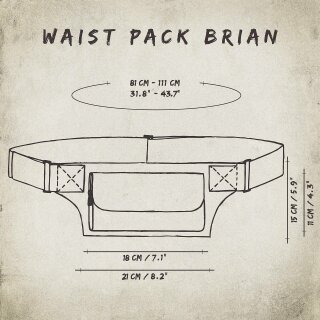 Gürteltasche - Brian - Muster 30 - Bauchtasche - Hüfttasche