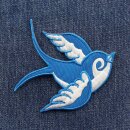 Patch - Swallow - blue-white -->