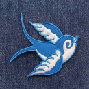 Aufnäher - Schwalbe - blau weiß --> - Patch
