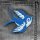 Patch - Swallow - blue-white -->