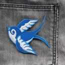 Patch - Swallow - blue-white <--