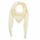 Cotton scarf - nature Lurex gold - squared kerchief