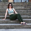 Crop Top - cross straps - Batik - Bamboo
