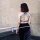 Crop Top - cross straps - Batik - Bamboo