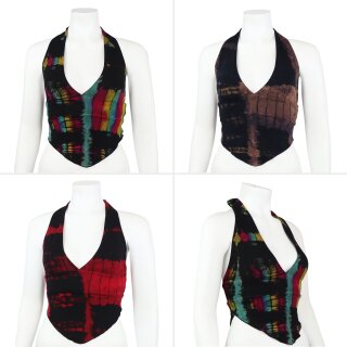 Neckholder - Top - Crop Top - Jersey - Batik - Tie dye - Birch