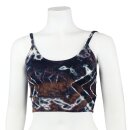 Crop Top - cross straps - Batik - Diamond