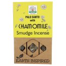 Namaste India earth Incense sticks Palo Santo with camomille Indian fragrance blend