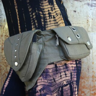 Gürteltasche - Jerry - oliv - Bauchtasche - Hüfttasche mit mehreren Taschen