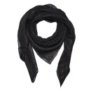 Cotton Scarf - grey - anthracite Lurex gold - squared...