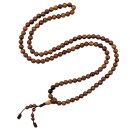 Prayer chain bone beads brown Necklace Mala chain...