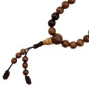 Prayer chain bone beads brown Necklace Mala chain...